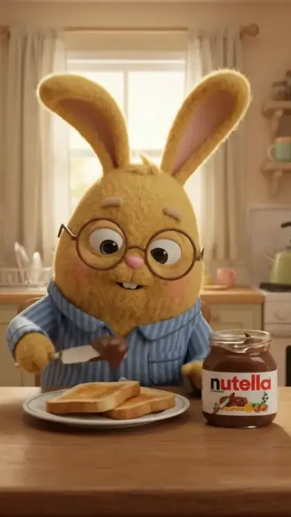 Breakfast character spot video creative