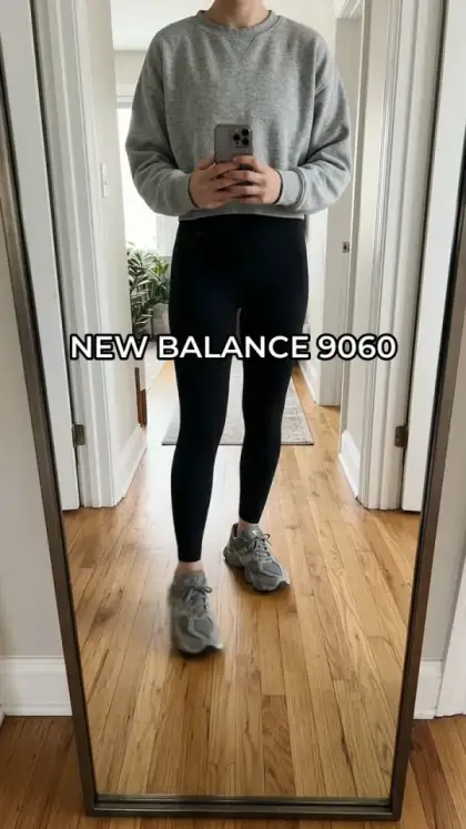 Sneaker mirror fit check video creative