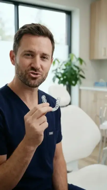Dental clinic presenter ad video creative