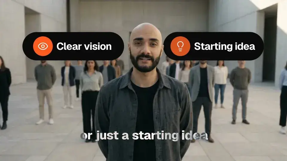 Founder intro video creative